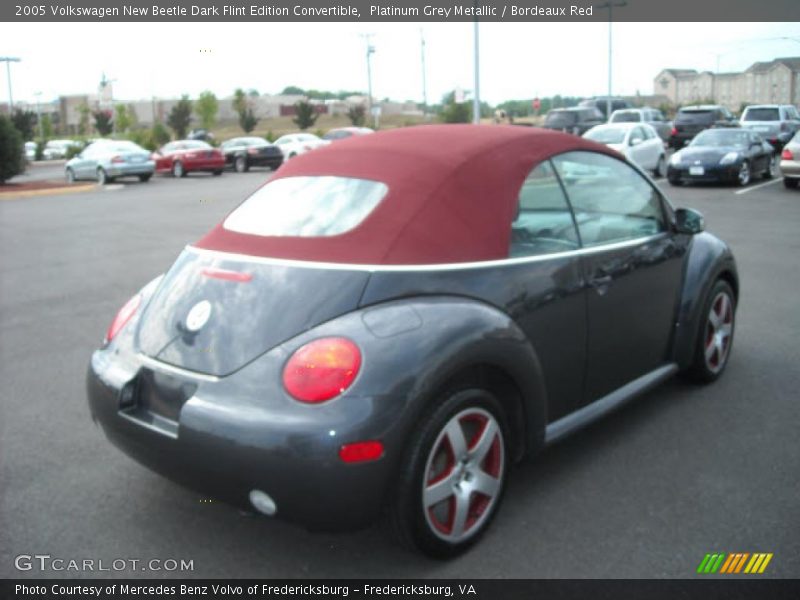 Platinum Grey Metallic / Bordeaux Red 2005 Volkswagen New Beetle Dark Flint Edition Convertible