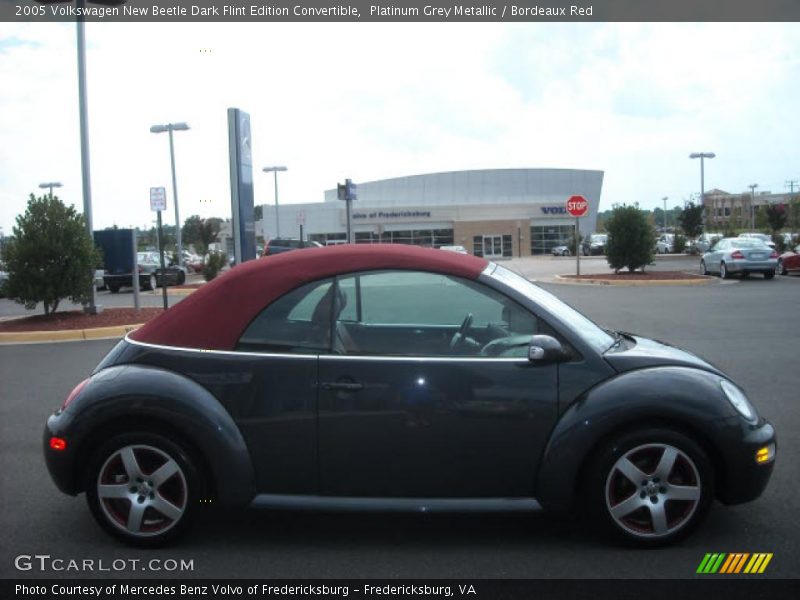 Platinum Grey Metallic / Bordeaux Red 2005 Volkswagen New Beetle Dark Flint Edition Convertible