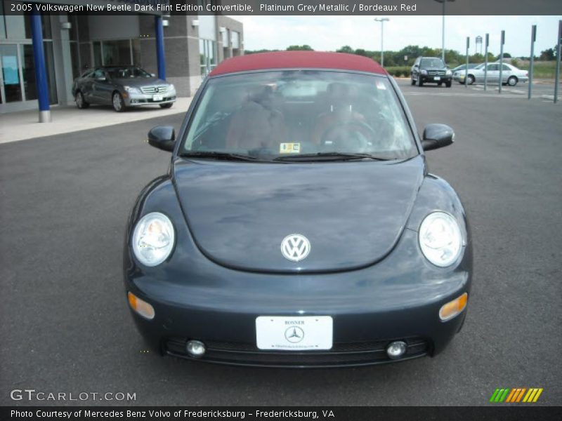 Platinum Grey Metallic / Bordeaux Red 2005 Volkswagen New Beetle Dark Flint Edition Convertible