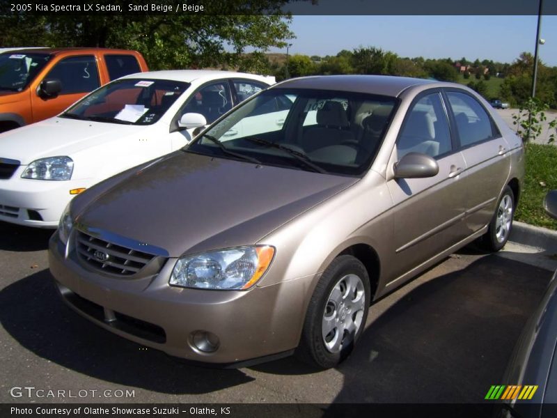 Sand Beige / Beige 2005 Kia Spectra LX Sedan