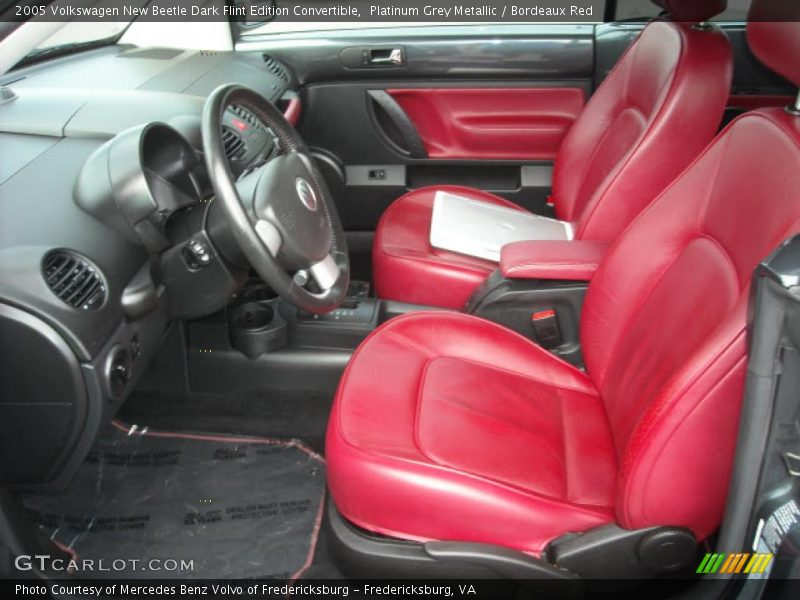 Platinum Grey Metallic / Bordeaux Red 2005 Volkswagen New Beetle Dark Flint Edition Convertible