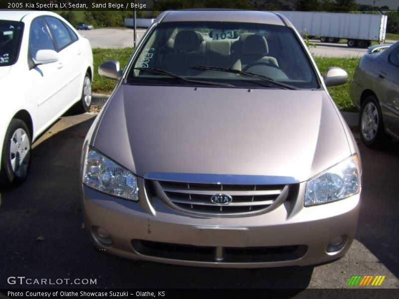 Sand Beige / Beige 2005 Kia Spectra LX Sedan