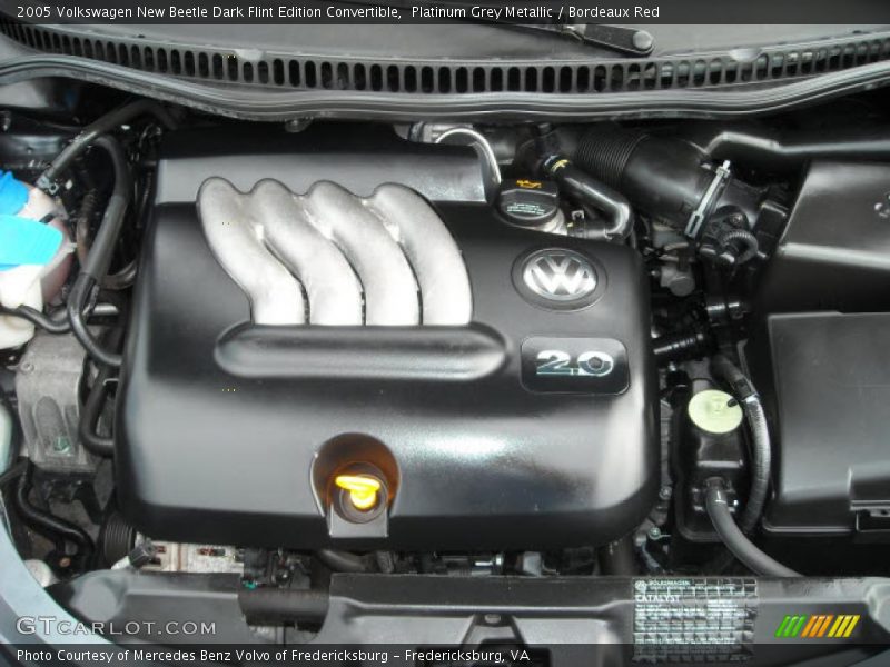 Platinum Grey Metallic / Bordeaux Red 2005 Volkswagen New Beetle Dark Flint Edition Convertible