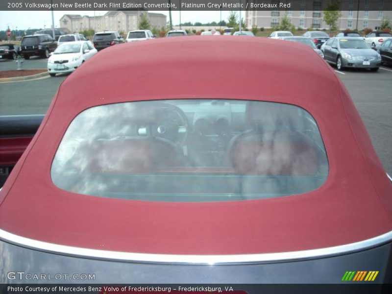 Platinum Grey Metallic / Bordeaux Red 2005 Volkswagen New Beetle Dark Flint Edition Convertible