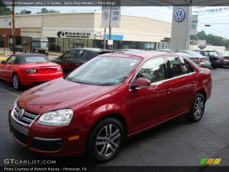 Spice Red Metallic / Pure Beige 2006 Volkswagen Jetta 2.5 Sedan