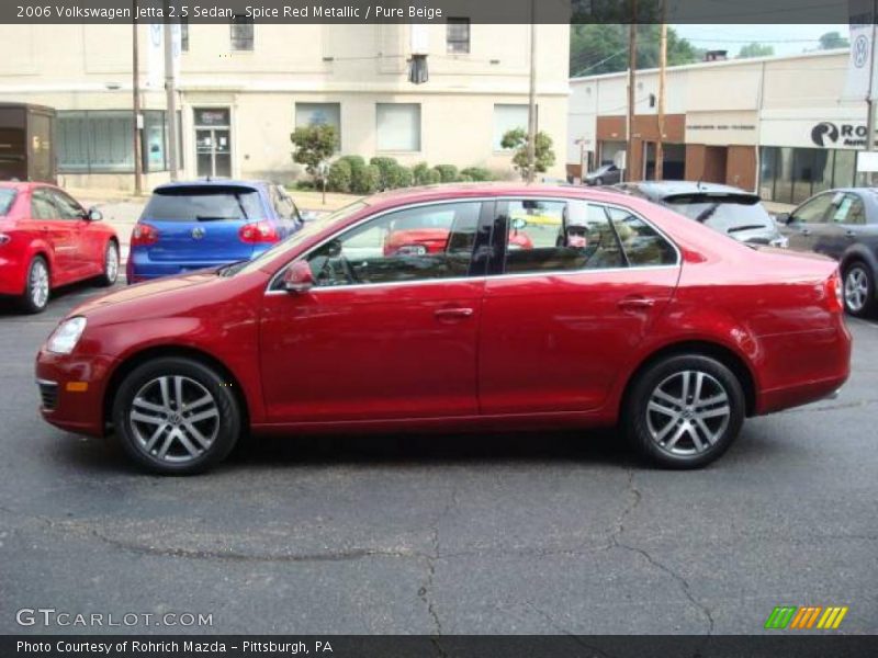 Spice Red Metallic / Pure Beige 2006 Volkswagen Jetta 2.5 Sedan