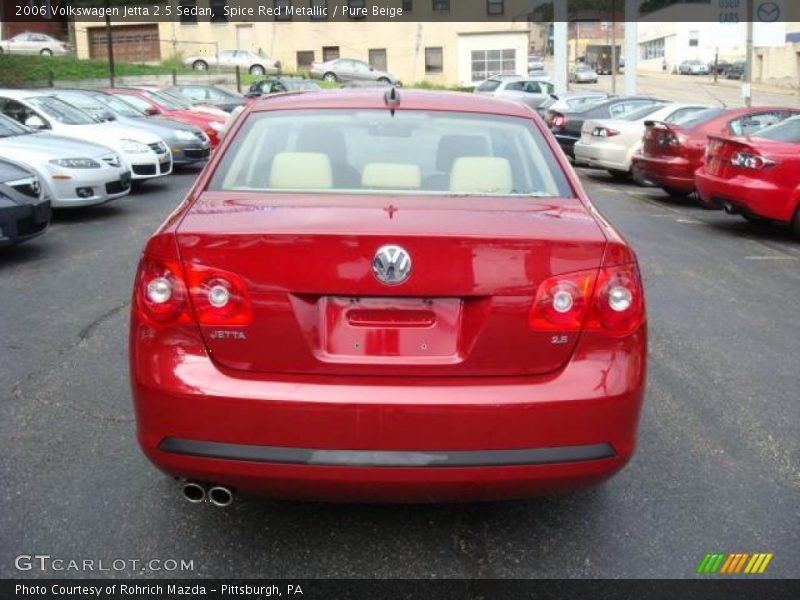Spice Red Metallic / Pure Beige 2006 Volkswagen Jetta 2.5 Sedan