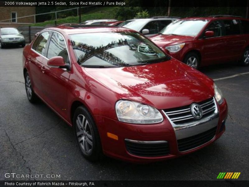Spice Red Metallic / Pure Beige 2006 Volkswagen Jetta 2.5 Sedan