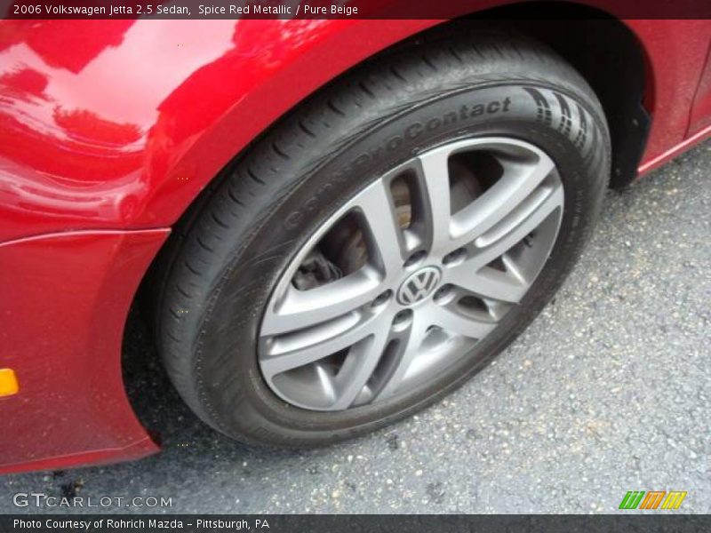 Spice Red Metallic / Pure Beige 2006 Volkswagen Jetta 2.5 Sedan
