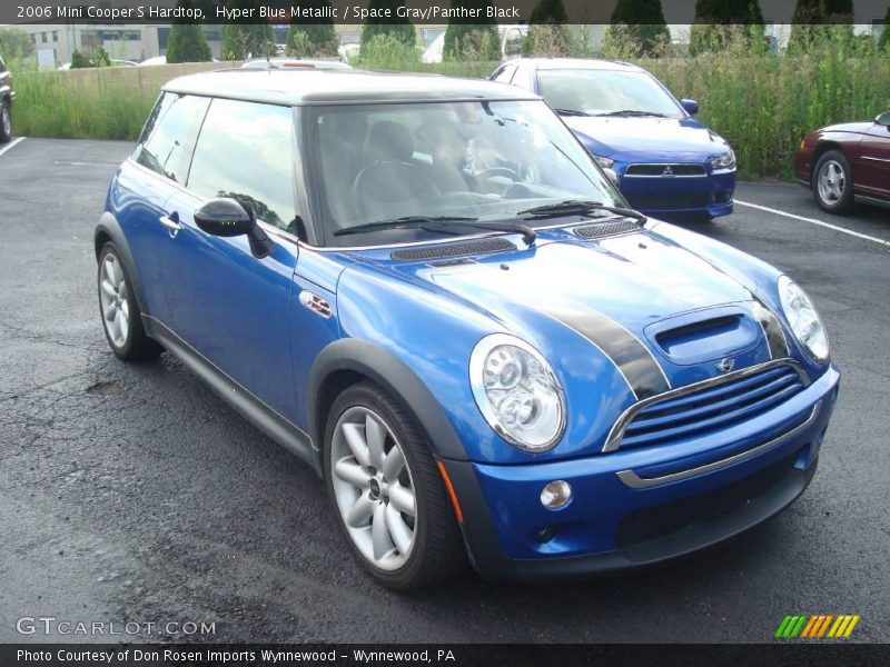 Hyper Blue Metallic / Space Gray/Panther Black 2006 Mini Cooper S Hardtop