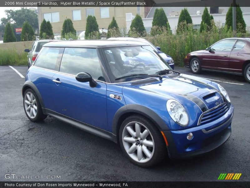 Hyper Blue Metallic / Space Gray/Panther Black 2006 Mini Cooper S Hardtop