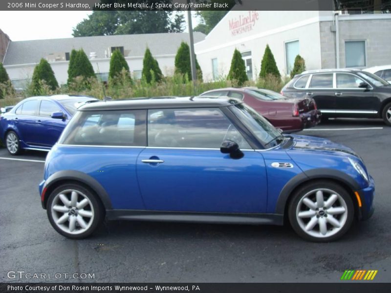 Hyper Blue Metallic / Space Gray/Panther Black 2006 Mini Cooper S Hardtop
