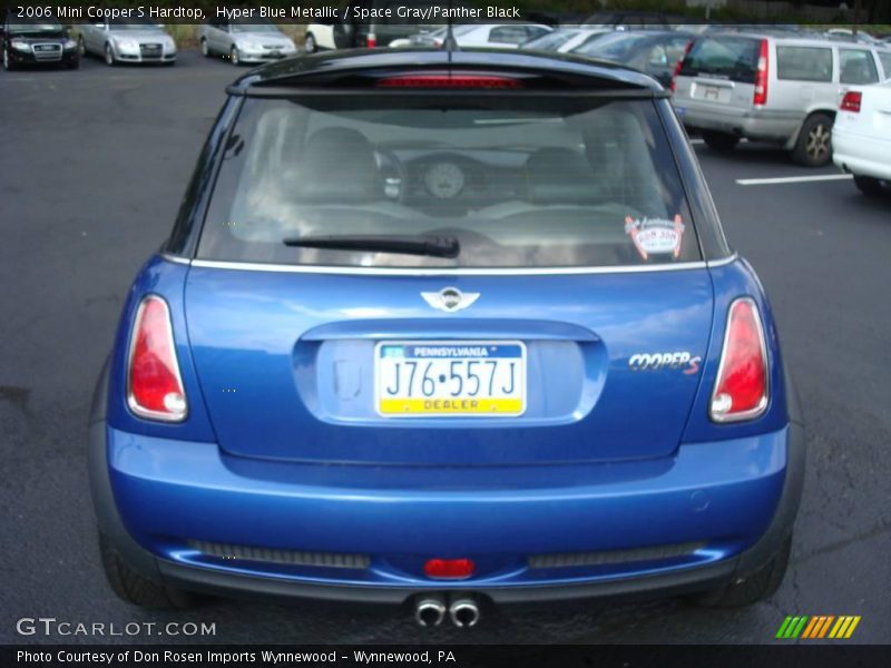 Hyper Blue Metallic / Space Gray/Panther Black 2006 Mini Cooper S Hardtop