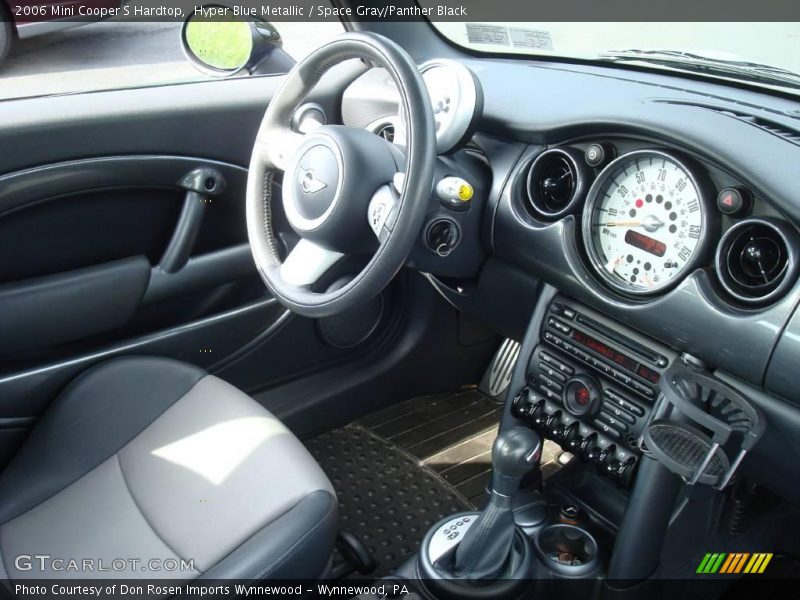 Hyper Blue Metallic / Space Gray/Panther Black 2006 Mini Cooper S Hardtop