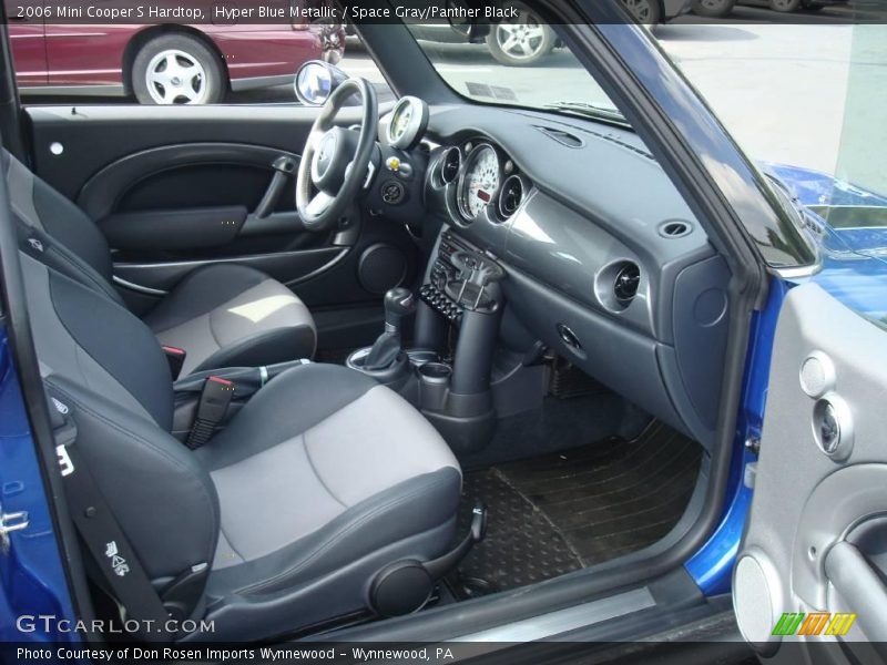 Hyper Blue Metallic / Space Gray/Panther Black 2006 Mini Cooper S Hardtop