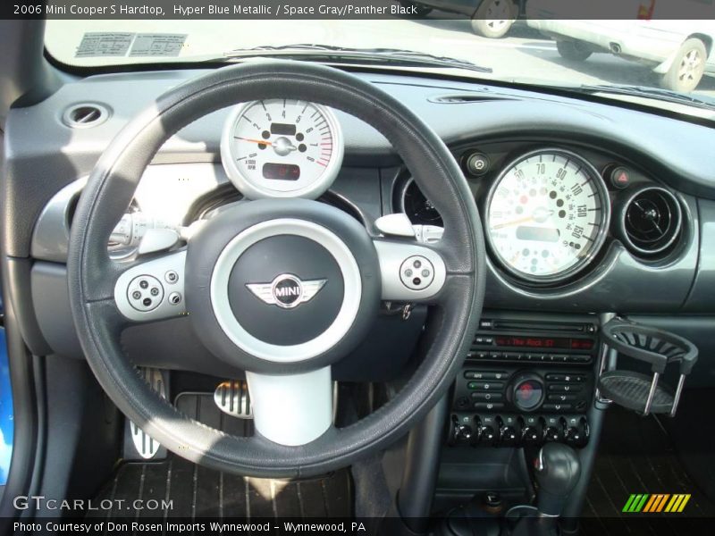 Hyper Blue Metallic / Space Gray/Panther Black 2006 Mini Cooper S Hardtop