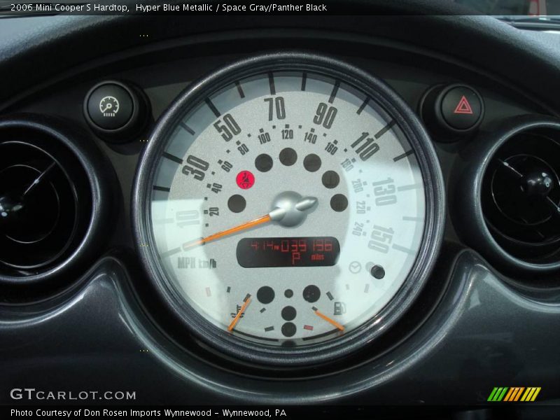 Hyper Blue Metallic / Space Gray/Panther Black 2006 Mini Cooper S Hardtop