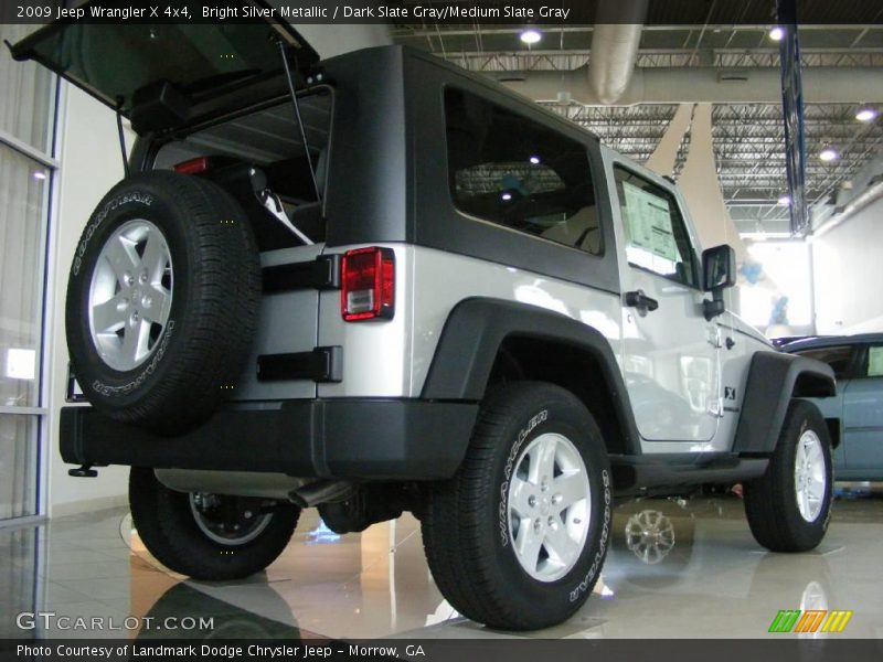 Bright Silver Metallic / Dark Slate Gray/Medium Slate Gray 2009 Jeep Wrangler X 4x4