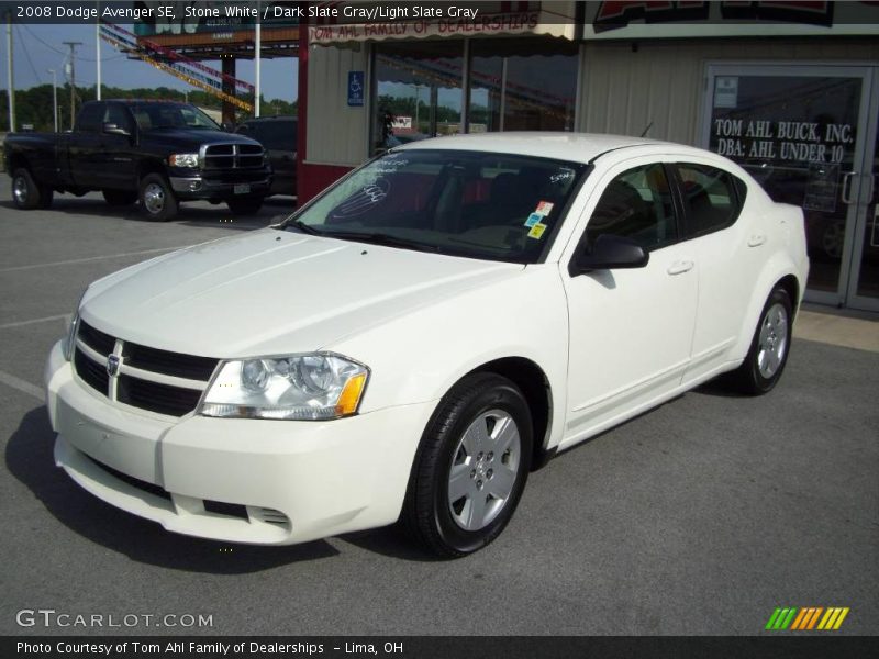 Stone White / Dark Slate Gray/Light Slate Gray 2008 Dodge Avenger SE