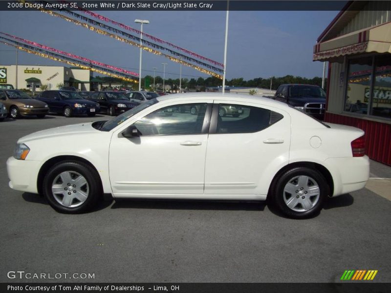 Stone White / Dark Slate Gray/Light Slate Gray 2008 Dodge Avenger SE