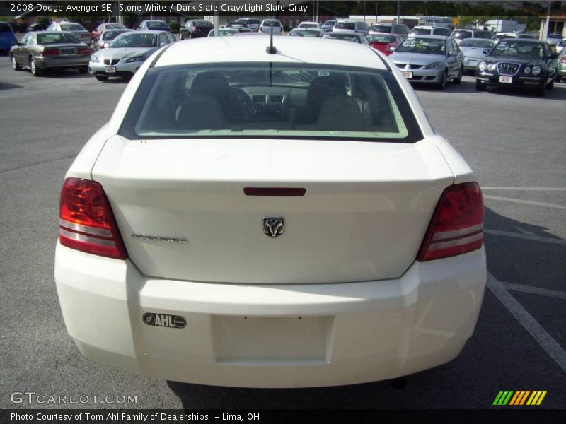 Stone White / Dark Slate Gray/Light Slate Gray 2008 Dodge Avenger SE