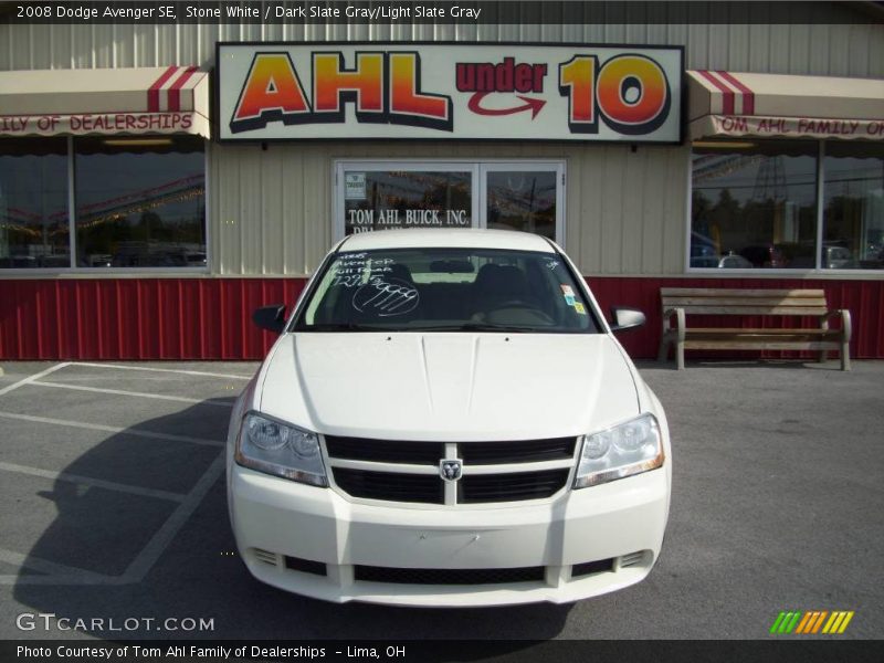 Stone White / Dark Slate Gray/Light Slate Gray 2008 Dodge Avenger SE