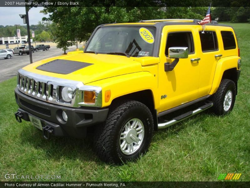 Yellow / Ebony Black 2007 Hummer H3
