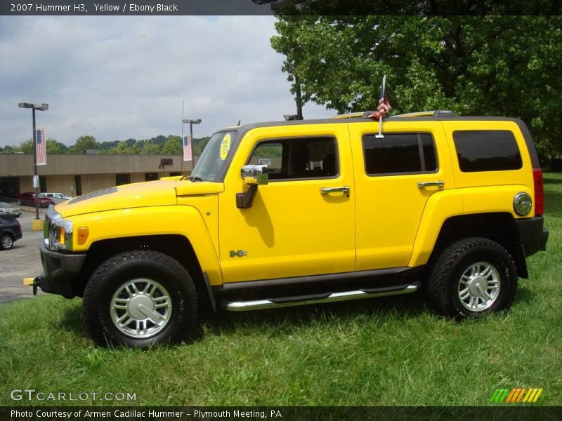 Yellow / Ebony Black 2007 Hummer H3