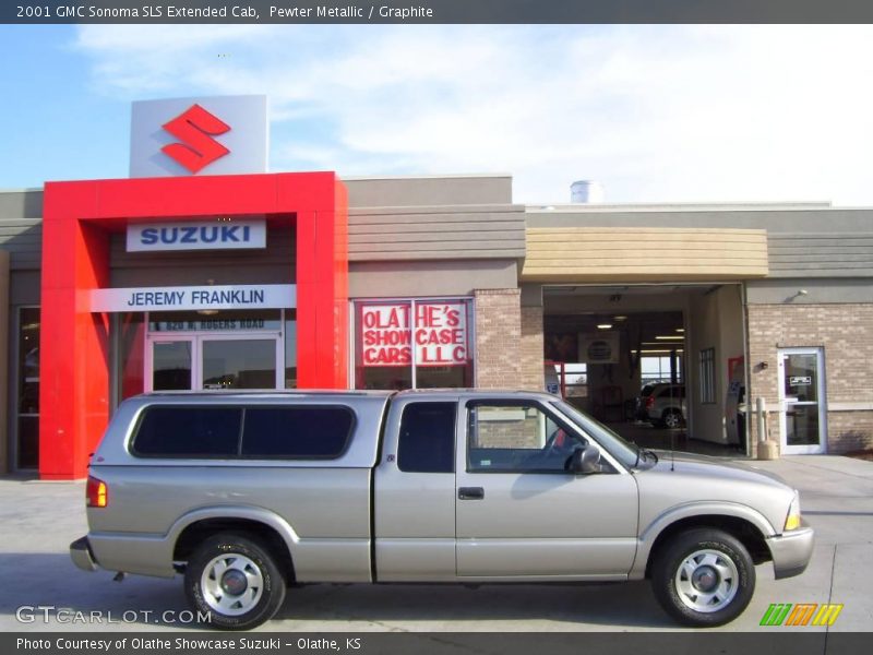 Pewter Metallic / Graphite 2001 GMC Sonoma SLS Extended Cab