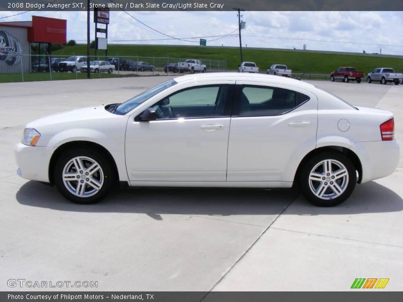 Stone White / Dark Slate Gray/Light Slate Gray 2008 Dodge Avenger SXT