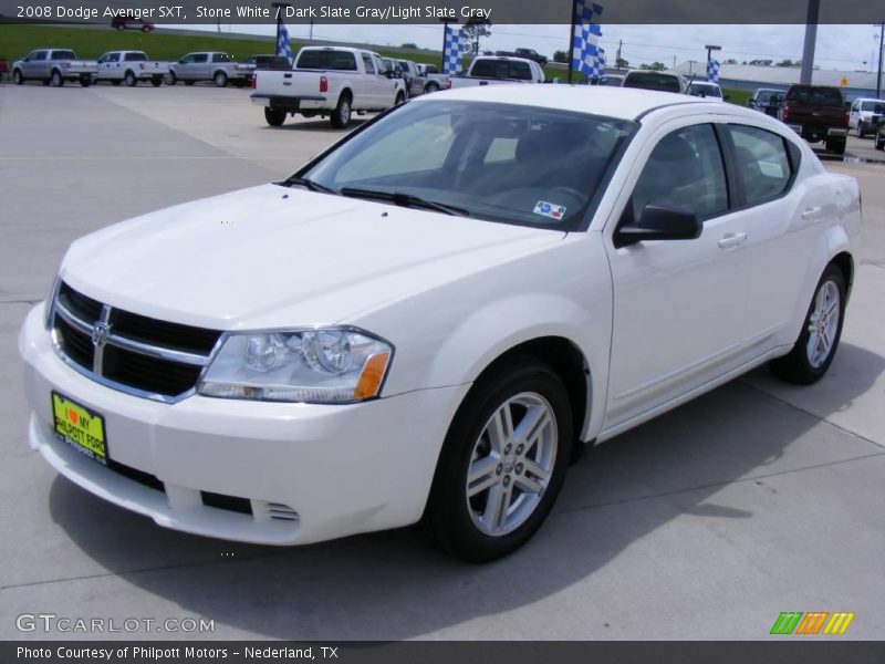 Stone White / Dark Slate Gray/Light Slate Gray 2008 Dodge Avenger SXT