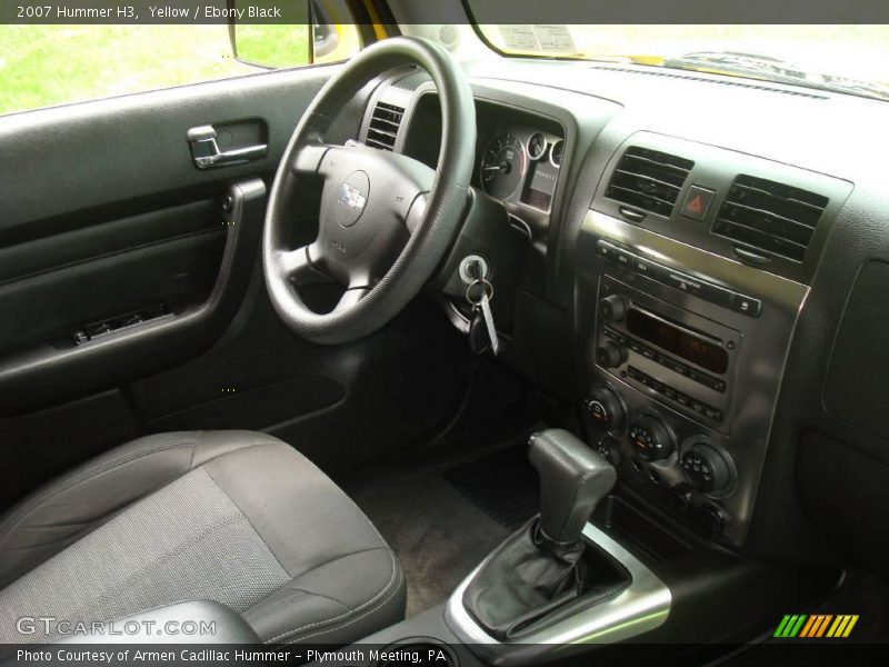 Yellow / Ebony Black 2007 Hummer H3