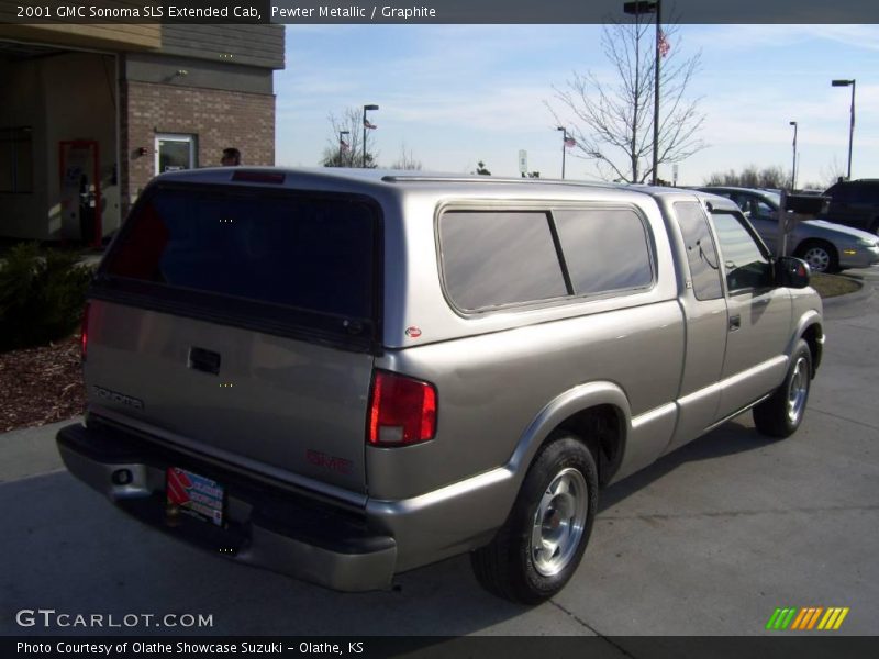 Pewter Metallic / Graphite 2001 GMC Sonoma SLS Extended Cab