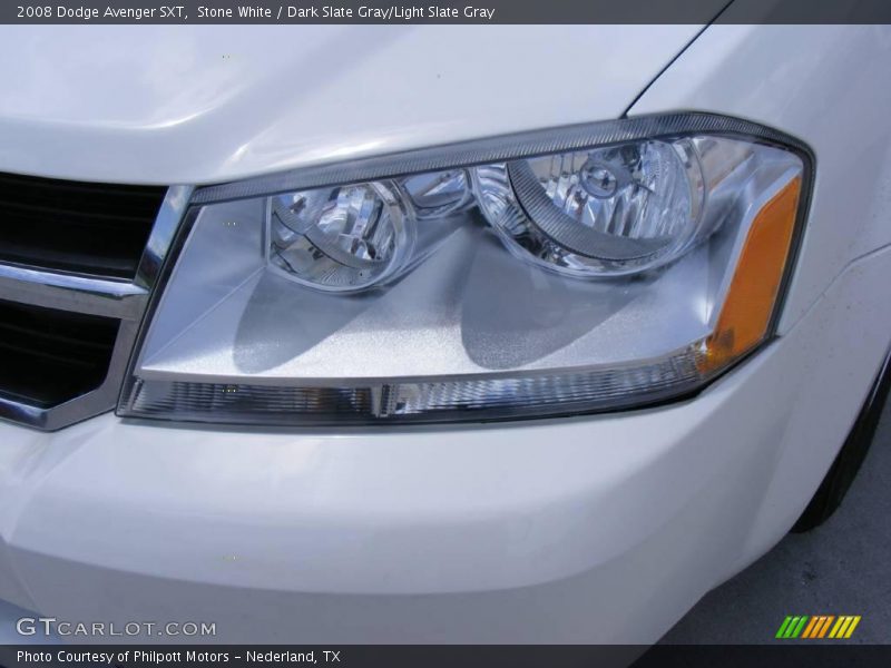 Stone White / Dark Slate Gray/Light Slate Gray 2008 Dodge Avenger SXT