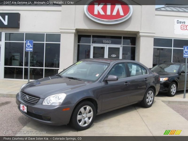 Midnight Gray Metallic / Gray 2007 Kia Optima LX