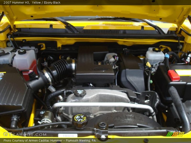 Yellow / Ebony Black 2007 Hummer H3