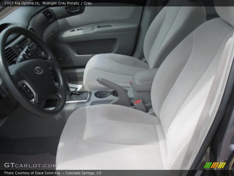 Midnight Gray Metallic / Gray 2007 Kia Optima LX