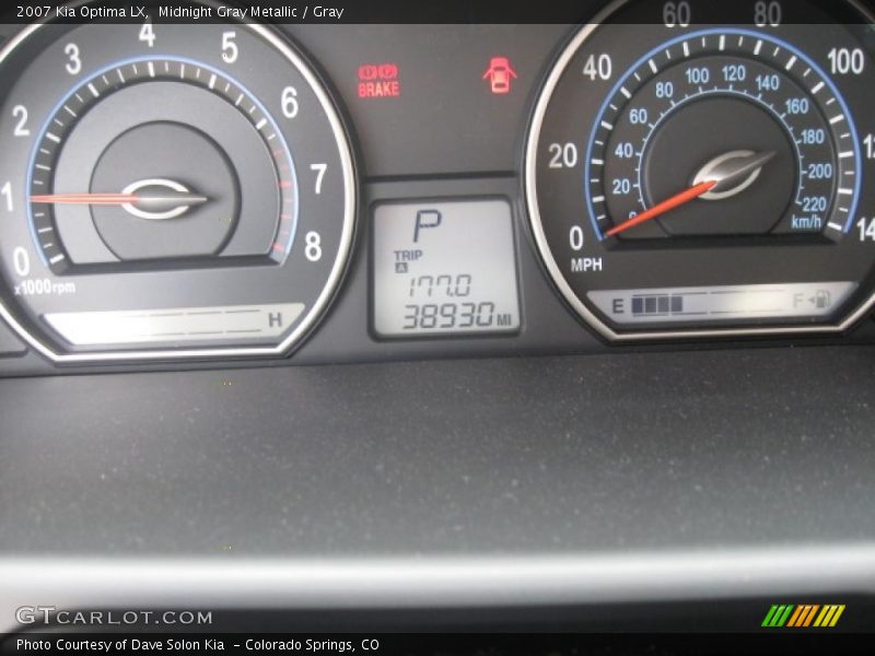 Midnight Gray Metallic / Gray 2007 Kia Optima LX