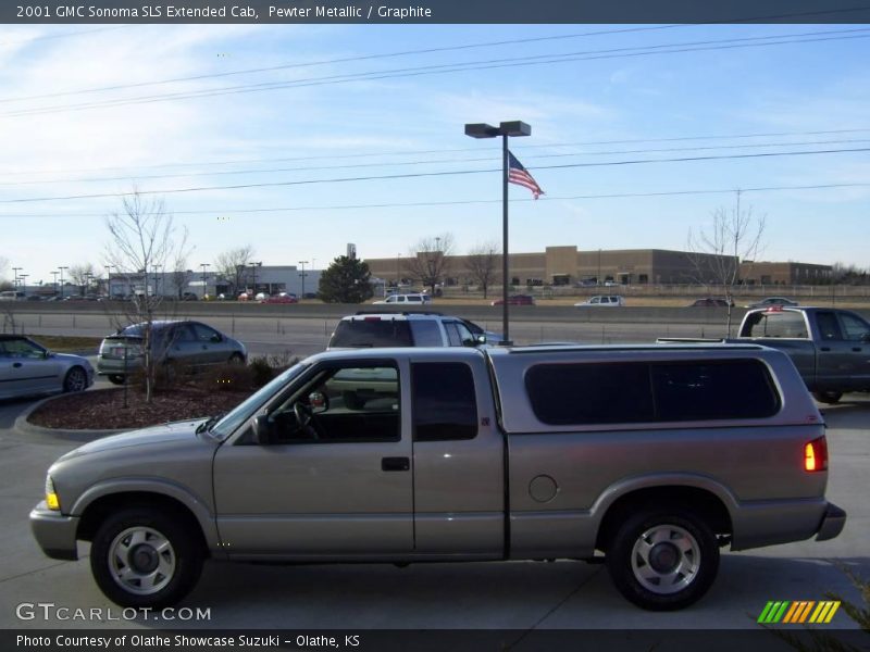 Pewter Metallic / Graphite 2001 GMC Sonoma SLS Extended Cab