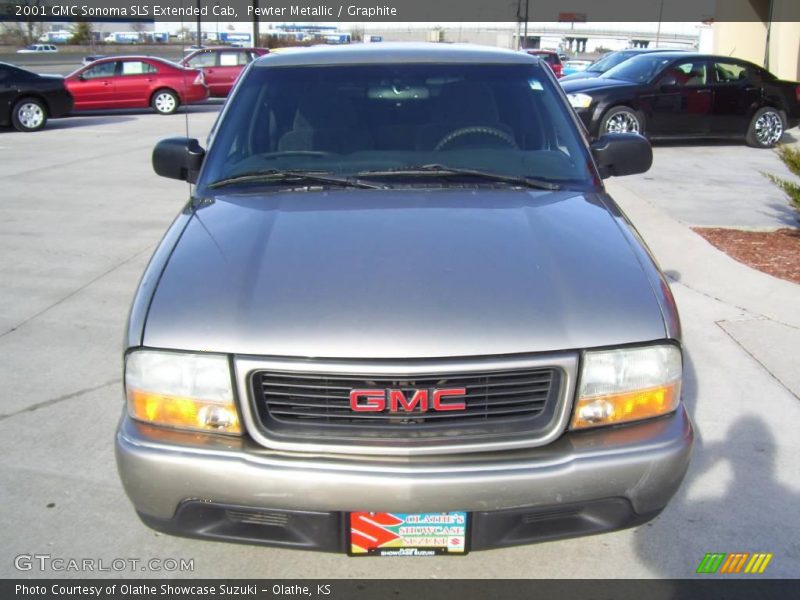 Pewter Metallic / Graphite 2001 GMC Sonoma SLS Extended Cab