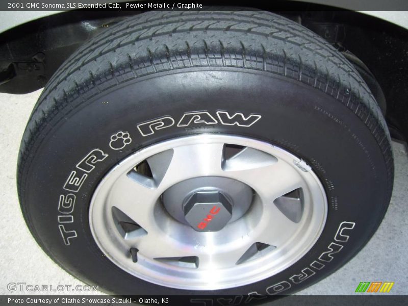 Pewter Metallic / Graphite 2001 GMC Sonoma SLS Extended Cab