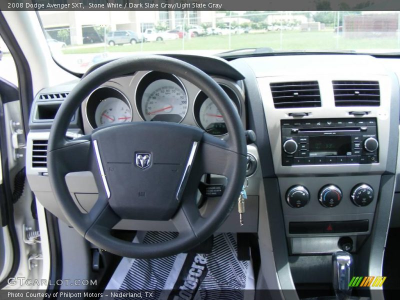 Stone White / Dark Slate Gray/Light Slate Gray 2008 Dodge Avenger SXT
