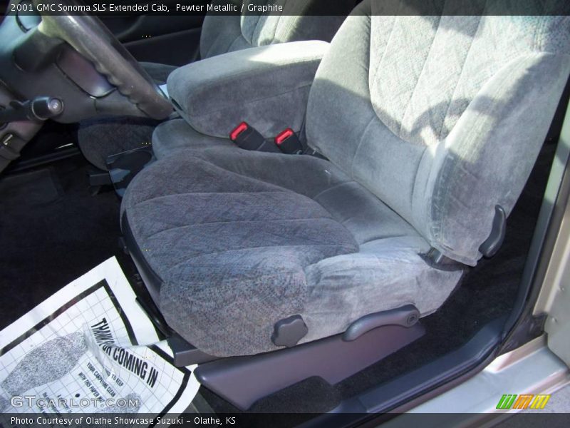 Pewter Metallic / Graphite 2001 GMC Sonoma SLS Extended Cab