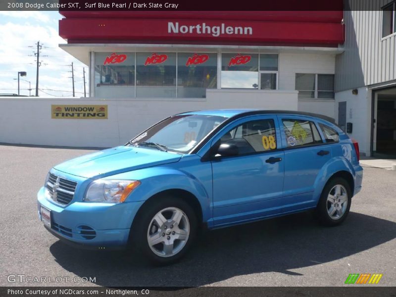 Surf Blue Pearl / Dark Slate Gray 2008 Dodge Caliber SXT