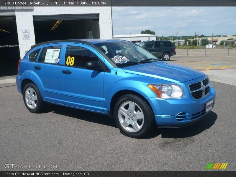 Surf Blue Pearl / Dark Slate Gray 2008 Dodge Caliber SXT