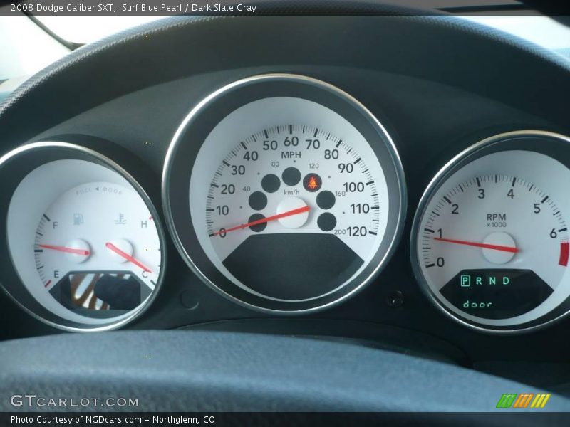 Surf Blue Pearl / Dark Slate Gray 2008 Dodge Caliber SXT