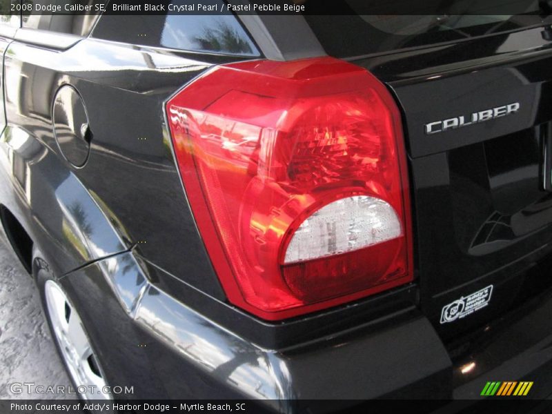 Brilliant Black Crystal Pearl / Pastel Pebble Beige 2008 Dodge Caliber SE