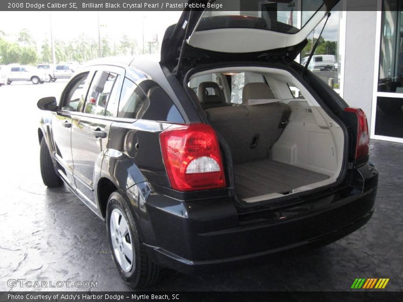 Brilliant Black Crystal Pearl / Pastel Pebble Beige 2008 Dodge Caliber SE