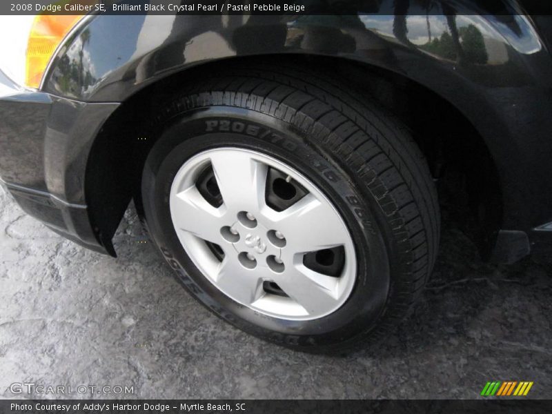 Brilliant Black Crystal Pearl / Pastel Pebble Beige 2008 Dodge Caliber SE