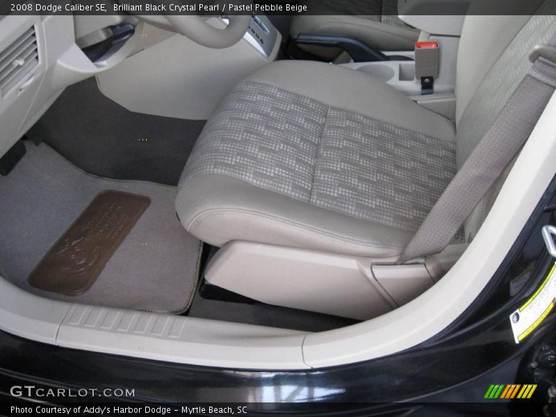 Brilliant Black Crystal Pearl / Pastel Pebble Beige 2008 Dodge Caliber SE